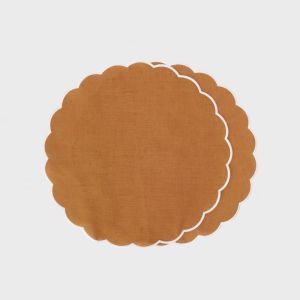 Terracotta Scallop Bordbrikke