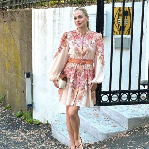 Kort Paisley Kjole - Beige