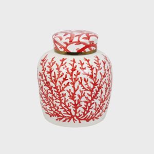 Krukke m/lokk Coral 30,5 cm