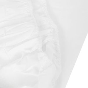 Percale Øko Formsydd Laken - Hvit