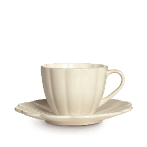 Oyster Kopp m/tallerken 25cl - Sand