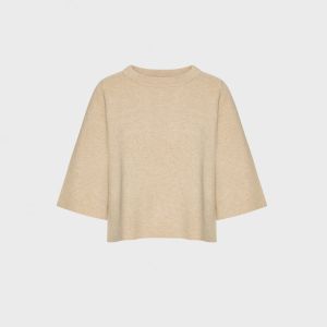 Jackie Tee, Cashmere Blend Beige