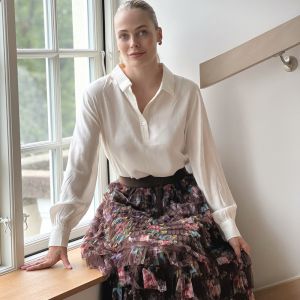 Kappeskjørt tyll Choco blomstermotiv One Size