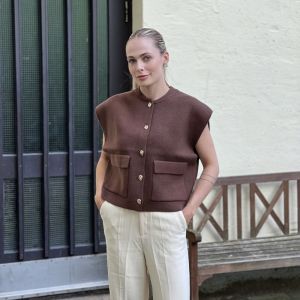 Orlinn Choco kort vest One Size