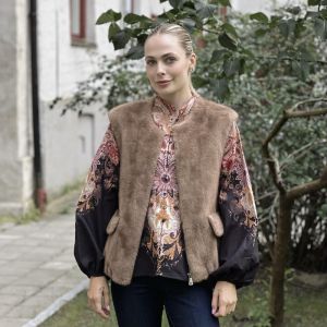 Camel Fuskepels vest