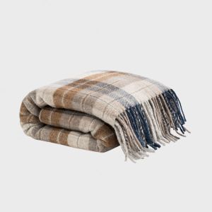Verbier taupe throw 130x180 cm