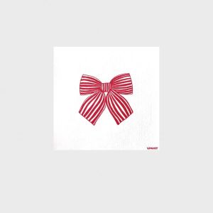 Papirservietter sløyfemotiv 25x25 cm