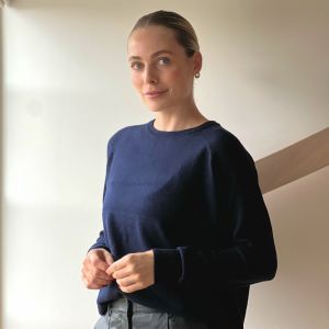 Mona Cashmere Blend genser Blue