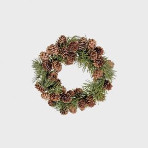 Lerketrekrans med kongler 22cm