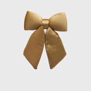 Veloursløyfe gull 25x21 cm
