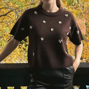Nelida genser med strass Choco