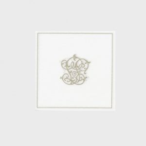 Coctailservietter sølvemblem 25x25 cm