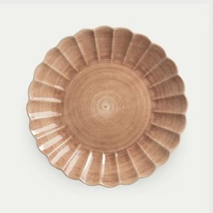 Oyster Rund Platter 42cm - Cinnamon