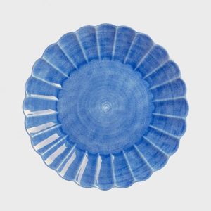Oyster Rund Platter 42cm - Light blue