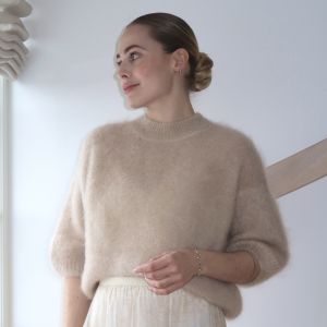 Kid Mohair genser Beige One Size