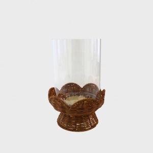 Lyslykt Rattan Natural 19x19x28 cm