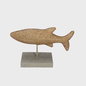 Dekor Fisk Polyresin natural 35x12x23.7 cm