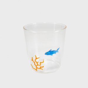 Vannglass Hai 250 ml m/gaveeske