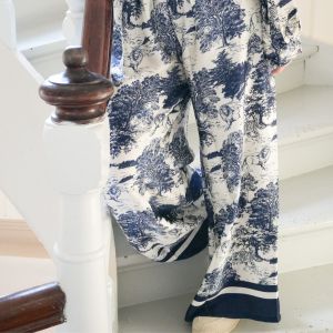 Bukse Navy Print One Size