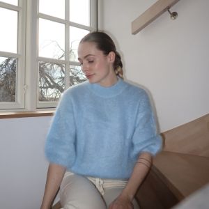 Kid mohair genser Light Blue One Size