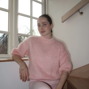 Kid mohair genser Rose One Size