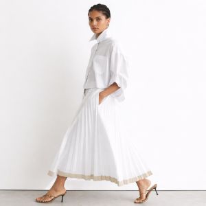 Allora plisséskjørt Ivory