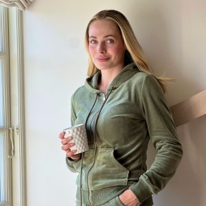 Amber Velour Jacket - Grønn
