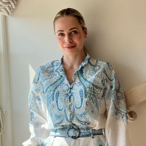 Paisley Bluse - Hvit