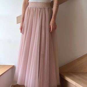 Tyllskjørt langt Rose