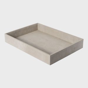 Brett I Semsket Skinn, 35x25x5 - Sand