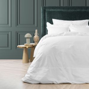 Percale Øko Dynetrekk - Hvit m/hvit ramme