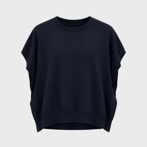 Sunny T-shirt m/ribbkant Navy One Size