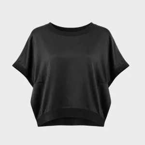 Sunny T-shirt m/ribbkant Black One Size