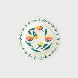 Flowers Plate 28cm Tulips