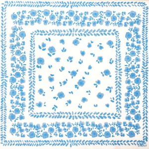 Papirserviett Bandana blå 40x40 cm