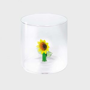 Vannglass Solsikke 250 ml m/gaveeske