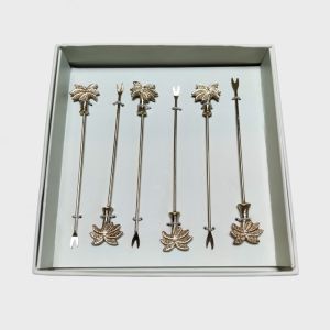 Coctail Pickers Palmtree Set of 6