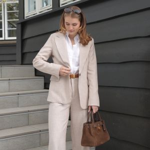 Beige Blazer melert