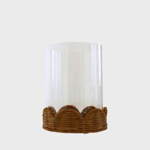 Lyslykt Rattan Natural 16x16x21cm