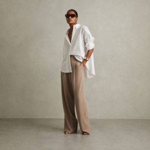 Eden Wide Leg Trouser Mink Neutral