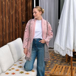 Orlinn frynsejakke Pink One Size AW26