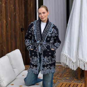 Orlinn frynsejakke Navy One Size AW26