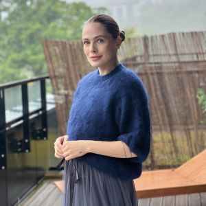 Kid Mohair Navy One Size