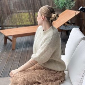 Kid Mohair Beige One Size
