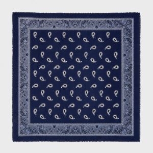 Paisley Scarf Navy