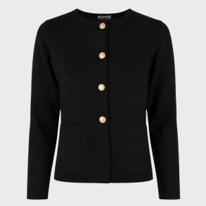 Stina Knitted Cardigan Black