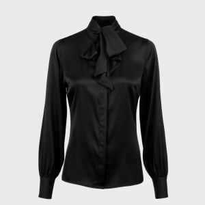 Selma Blouse Bowtie Black