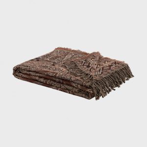 Valenza inka/paisley brown throw 130x170 cm