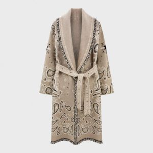 Maxi Paisley Jacket Beige One Size