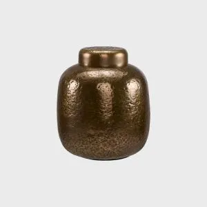 Renzo Urn Antique Brass Metal 24x20 cm
